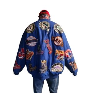 JH Designs MLB Patch Jacket. Size 6x
